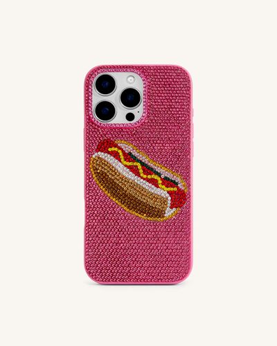 Coque iPhone Hot-dog – Rose Multicolore - JW PEI - Modalova