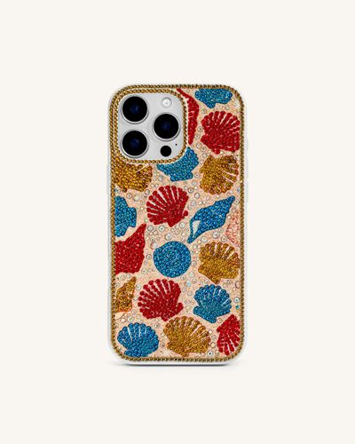 Coque de Téléphone à Motif Coquillage – Or Multicolore - JW PEI - Modalova