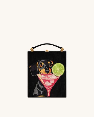 Taya Pochette en Forme de Livre Motif Chiot – Noir - JW PEI - Modalova