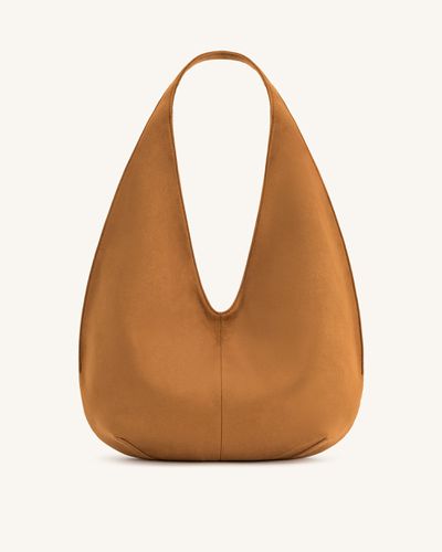 Sac Hobo Dara en Suède Synthétique - Brun Jaunâtre - JW PEI - Modalova