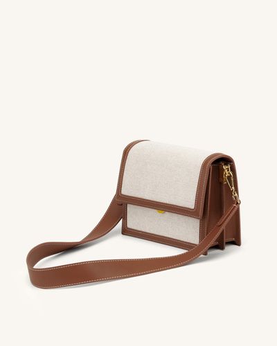 Sac Mini Flap - Beige Canevas - JW PEI - Modalova