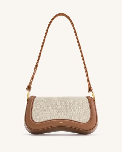 Sac à épaule Joy - Toile marron - JW PEI - Modalova