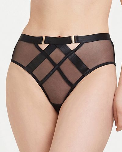 Sawyer High-waist Panty Black - Black / S - Bluebella - US - Modalova