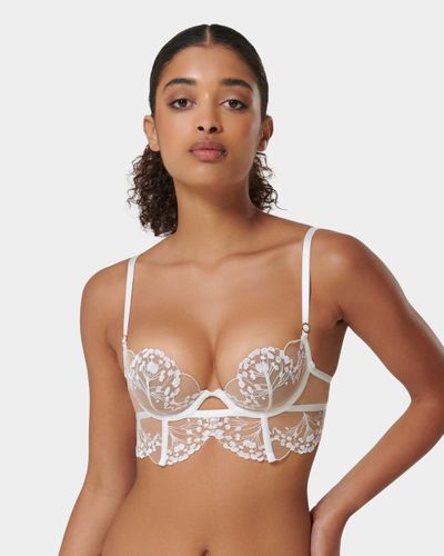 Marisa Embroidered Sheer Bra White - White / 32A - Bluebella - US - Modalova