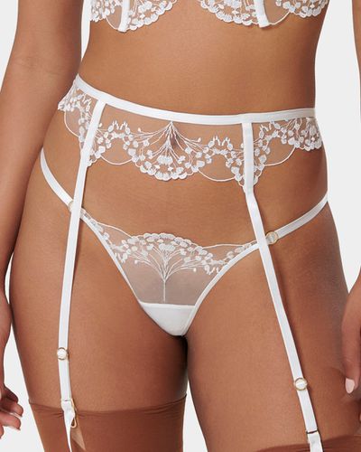 Marisa Garter Belt White/Sheer - White / S - Bluebella - US - Modalova