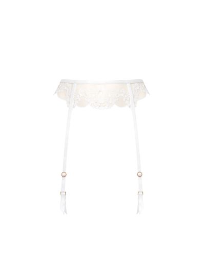 Marisa Garter Belt White/Sheer - Bluebella - US - Modalova