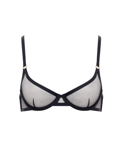 Bluebella Naomi Sheer Mesh Bra Black - 32A - Bluebella - US - Modalova