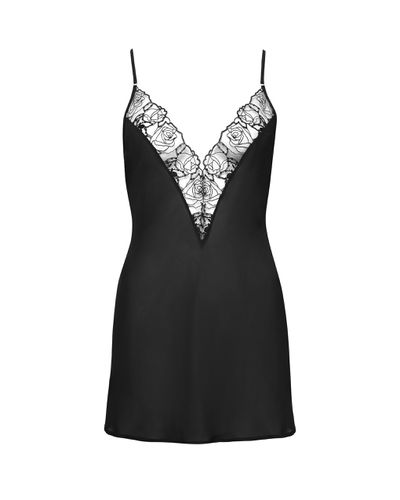 Rosalie ECO Short Chemise Black/Sheer - Bluebella - US - Modalova