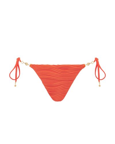 Bluebella Orta Tie-side Bikini Brief Hot Coral - L - Bluebella - US - Modalova