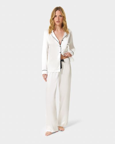 Claudia Shirt and Trouser Cream - Ivory / S - Bluebella - Modalova