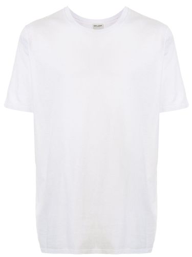 Cotton T-shirt With Logo - Saint Laurent - Modalova
