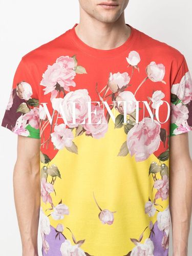 VALENTINO - Printed Cotton T-shirt - Valentino - Modalova
