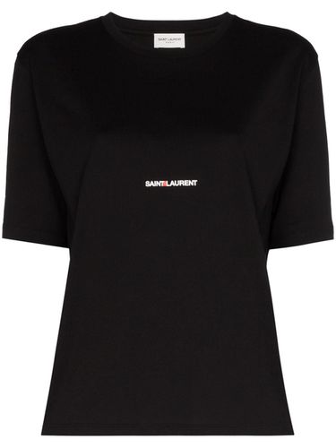 SAINT LAURENT - Cotton Logo T-shirt - Saint Laurent - Modalova