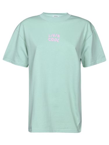 LIVINCOOL - Cotton Logo T-shirt - Livincool - Modalova