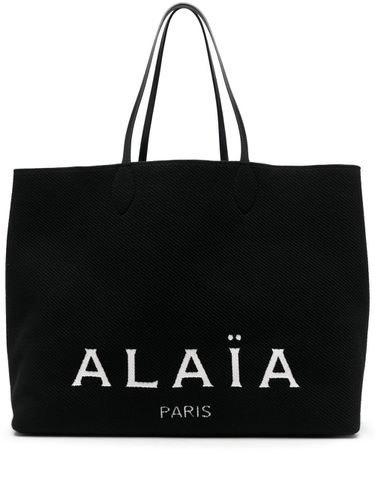 ALAÃA - Logo Large Shopping Bag - AlaÃa - Modalova