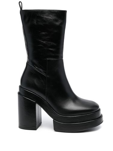 Leather Heel Ankle Boots - Paloma barcelo' - Modalova