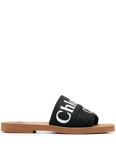 CHLOÃ - Woody Leather Flat Sandals - ChloÃ© - Modalova