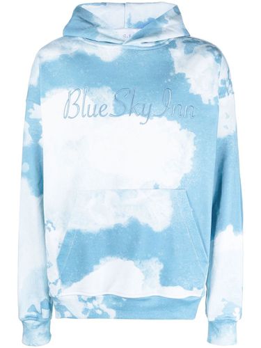 SKY INN - Printed Cotton Hoodie - Blue Sky Inn - Modalova