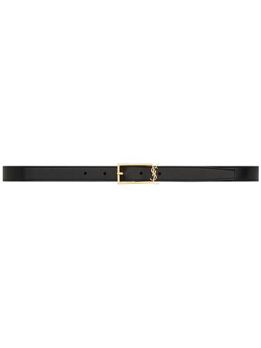 Cassandra Leather Belt - Saint Laurent - Modalova