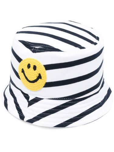 Smiley Logo Striped Bucket Hat - Joshua Sanders - Modalova