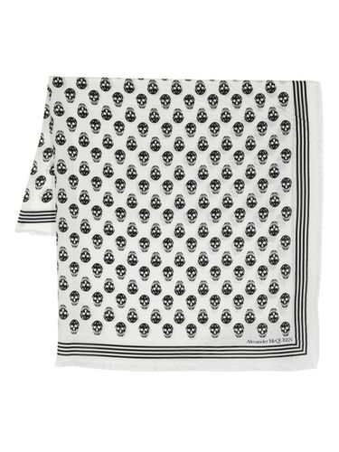 Biker Skull Wool Scarf - Alexander McQueen - Modalova