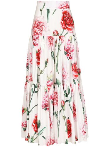 Printed Long Skirt - Dolce & Gabbana - Modalova