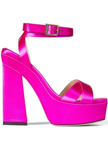 Gaia 140 Satin Platform Sandals - Jimmy Choo - Modalova