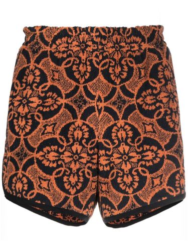 Printed Running Shorts - Marine Serre - Modalova