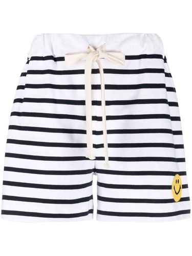 Smiley Logo Striped Cotton Shorts - Joshua Sanders - Modalova