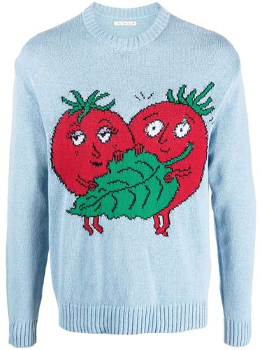 Embroidered Cotton Sweater - Sky High Farm Workwear - Modalova