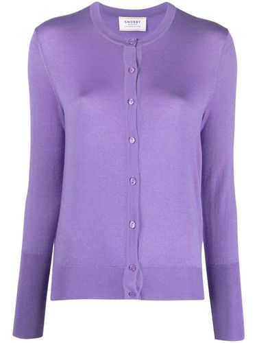 Cashmere Blend Crewneck Cardigan - Snobby Sheep - Modalova