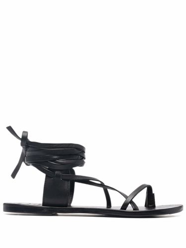 MANEBI - Tie-up Leather Sandals - Manebi - Modalova