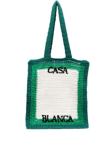 CASABLANCA - Logo Crochet Handbag - Casablanca - Modalova