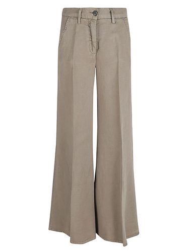 Wide Leg Linen Trousers - Via Masini 80 - Modalova