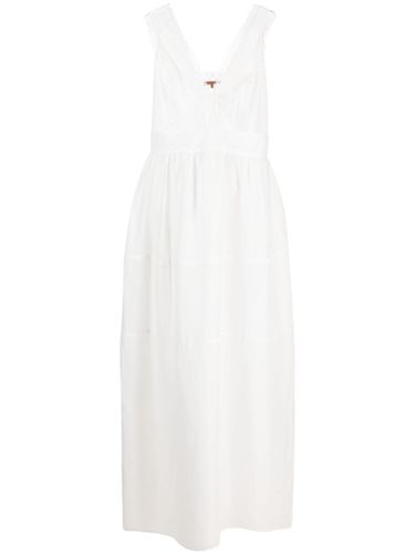 ERMANNO SCERVINO - Linen Midi Dress - Ermanno Scervino - Modalova