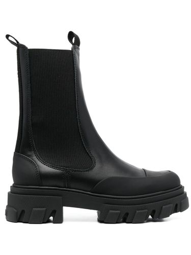 GANNI - Leather Chelsea Boots - Ganni - Modalova