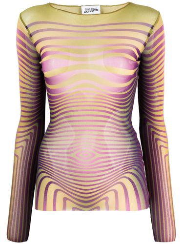 Printed Long Sleeve Top - Jean Paul Gaultier - Modalova