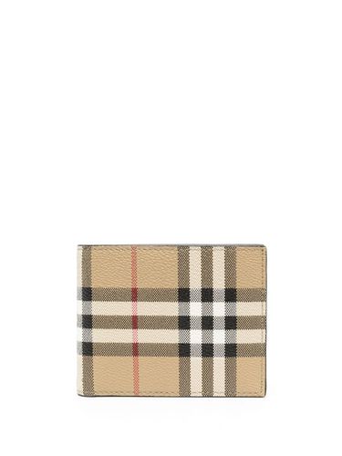 BURBERRY - Check Motif Wallet - Burberry - Modalova