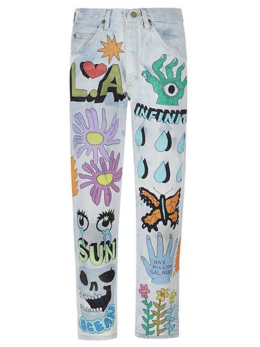 Printed Cotton Trousers - Stefan Meier - Modalova