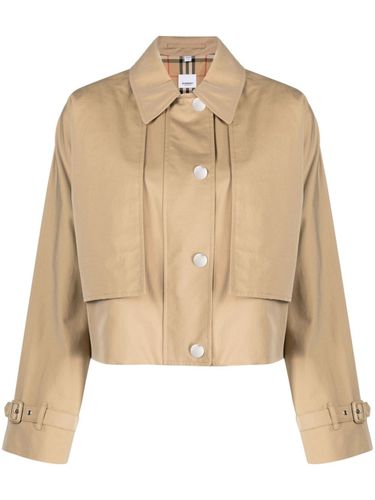 BURBERRY - Cotton Cropped Jacket - Burberry - Modalova