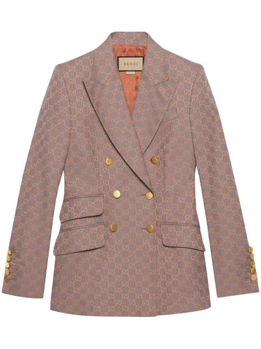 Gg Cotton Double-breasted Blazer - Gucci - Modalova