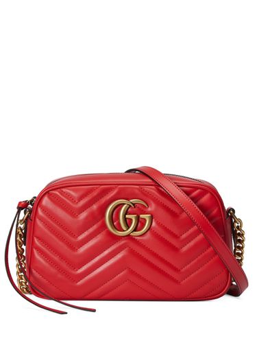 Gg Marmont Small Leather Shoulder Bag - Gucci - Modalova