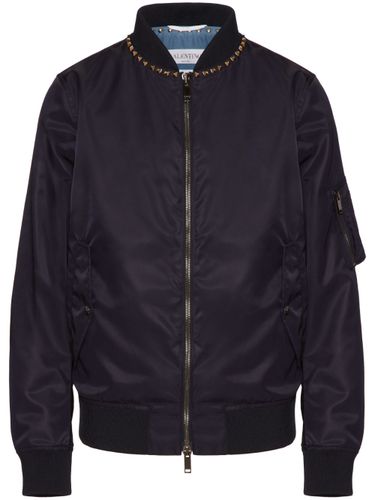 Rockstud Untitled Nylon Bomber Jacket - Valentino - Modalova