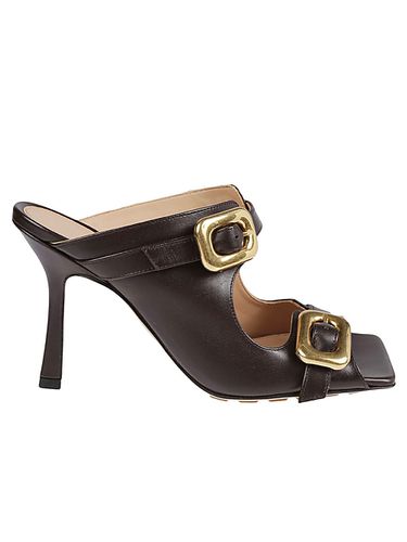 Stretch Buckle Leather Sandals - Bottega Veneta - Modalova