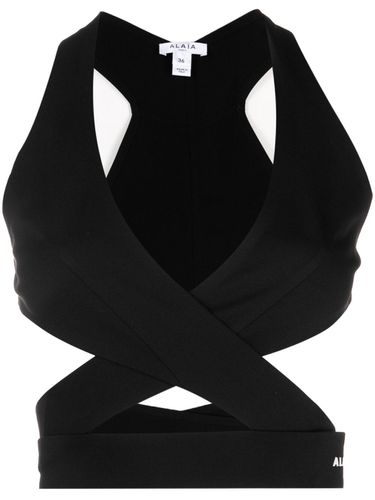 ALAÃA - Crossover Crop Top - AlaÃa - Modalova