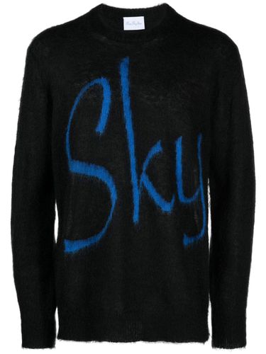 Logo Wool Blend Sweater - Blue Sky Inn - Modalova