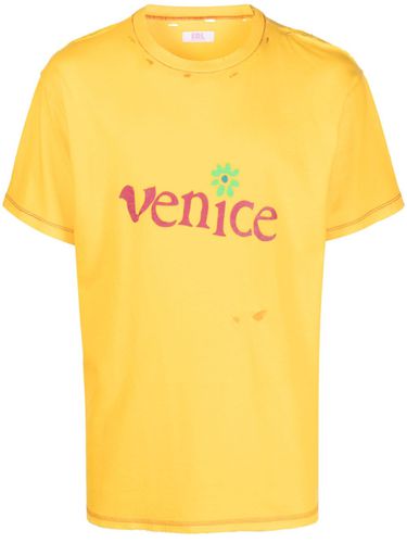 Venice Cotton And Linen Blend T-shirt - Erl - Modalova