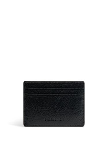 Leather Credit Card Case - Balenciaga - Modalova