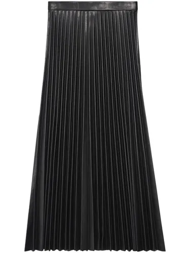 BALENCIAGA - Leather Pleated Skirt - Balenciaga - Modalova