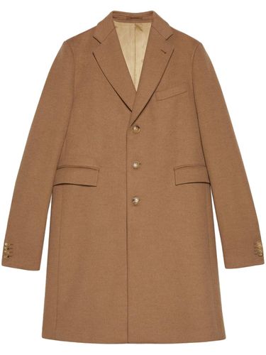 GUCCI - Wool Single-breasted Coat - Gucci - Modalova